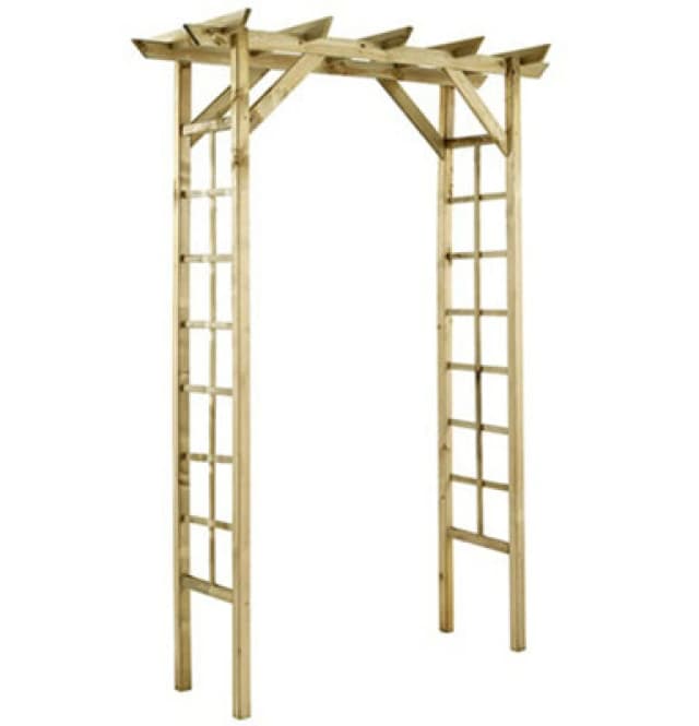 Cerland Passiflore Flat Wooden Garden Arch