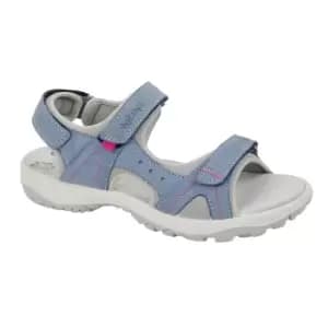 IMAC Womens/Ladies Nubuck Sandals (6 UK) (Light Blue)