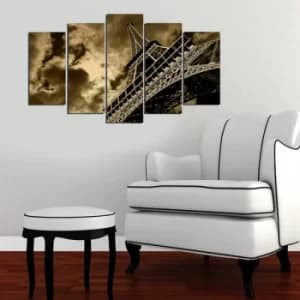 5MF-67 Multicolor Decorative MDF Painting (5 Pieces)