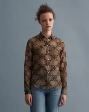 GANT Rope Print Cotton Silk Shirt
