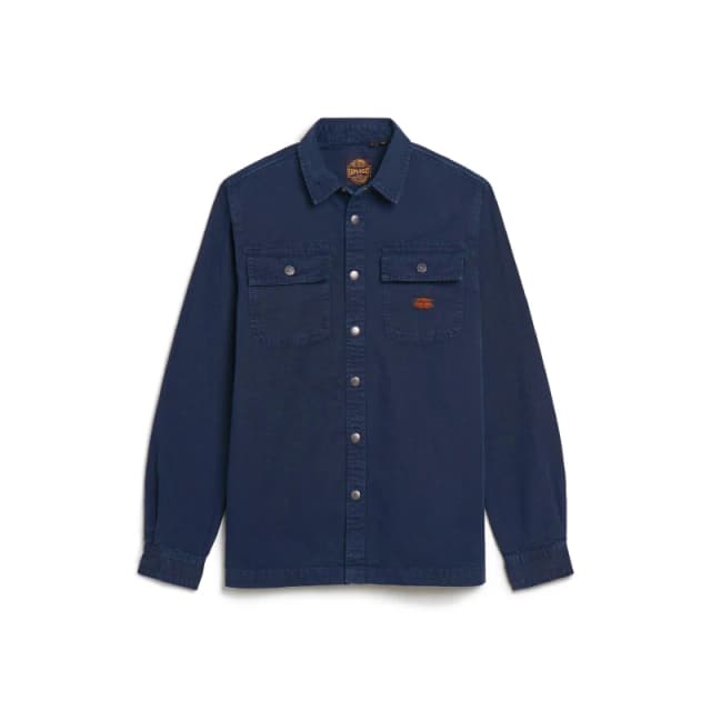 Superdry Canvas Overshirt - Blue Blue S