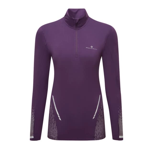 Ronhill Ronhill Tech Reflect 1/2 Zip Womens Damson/Reflect - Purple / M