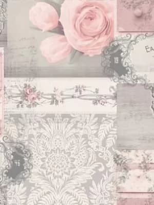 Fine Decor Ophelia Decoupage Blush