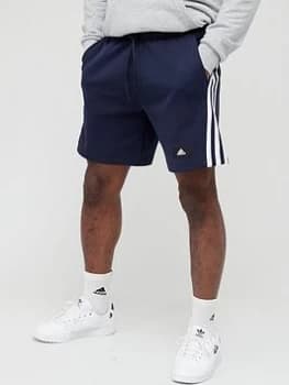 adidas Future Icons 3 Bar Shorts - Navy Size M Men