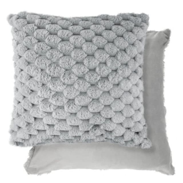 New Edge Blinds Leah Collection Deluxe Cushion Cover in Silver Size: 43cm x 43cm Silver Unisex 43cm x 43 cm
