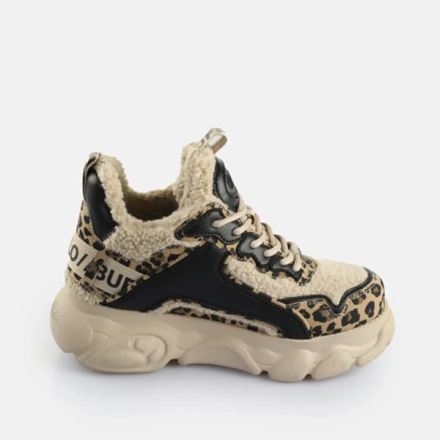 Buffalo Womens Trainers Buffalo CLD Chai Warm - Vegan Nappa/Fur Beige Female 37