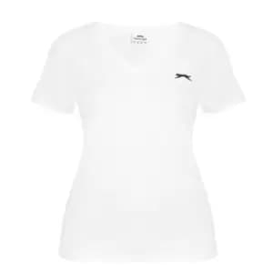 Slazenger V Neck Tee - White