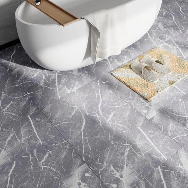 LIFE IDEAS 16Pcs PVC Flooring Floor Tiles One size Grey 72333102000