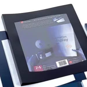 Rexel Clearview Display Book 24 Pockets A4 Black 10320BK