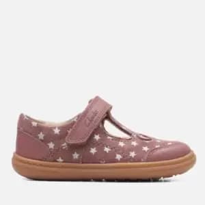 Clarks Toddlers Flash Mouse Shoes - Dusty Pink - UK 4.5 Toddler