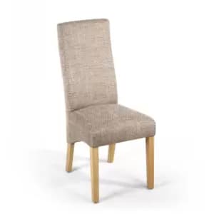 Baxter Sunbrella Tweed Wave Back Dining Chair