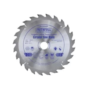 Faithfull FAIZ1652420C TCT Cordless Trimsaw Blade 165 x 20mm x 24T POS