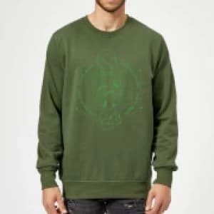 Harry Potter Morsmordre Dark Mark Sweatshirt - Forest Green - L