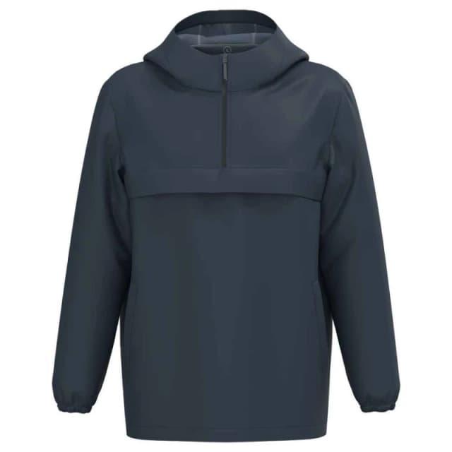Native Spirit Mens Waterproof Quarter Zip Windbreaker in Navy Size: XS Navy Male XS