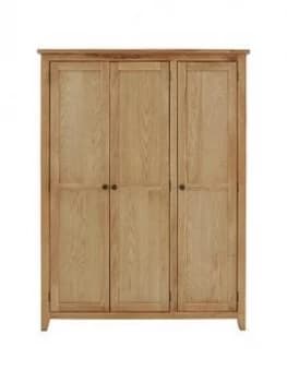 Julian Bowen Marlborough 3 Door Wardrobe With Fitted Interior