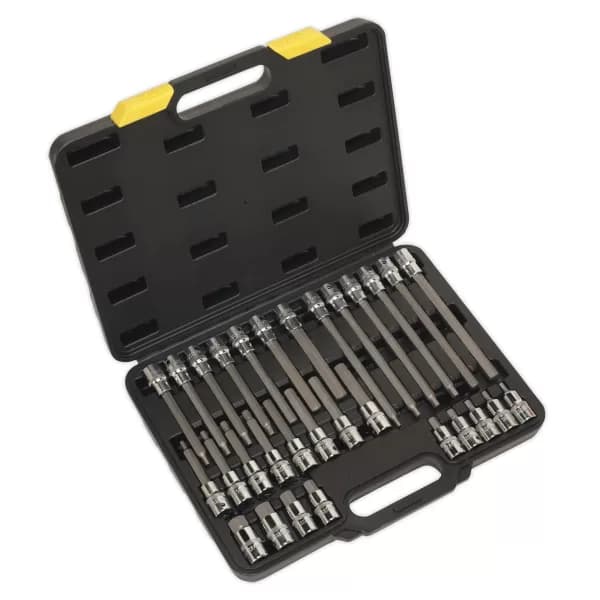 Genuine SEALEY S01077 Hex Socket Bit Set 30pc 1/2Sq Drive
