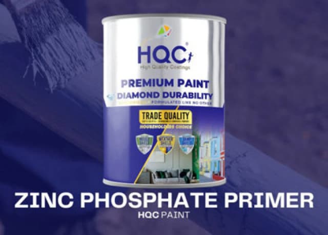 Hqc Zinc Phosphate Primer - Fast-Drying Anti-Corrosive Metal Primer With Excellent Adhesion - 5L