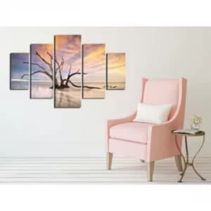 ST218 Multicolor Decorative MDF Painting (5 Pieces)