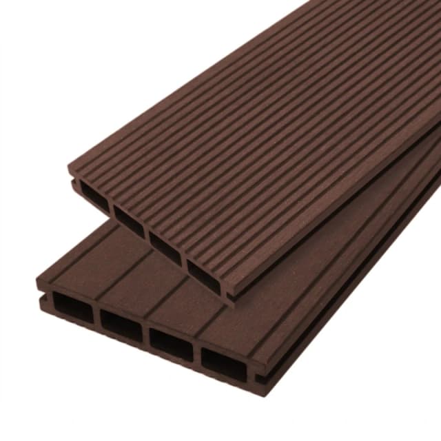 Monstershop Composite Decking Boards x 5 - Conker Brown Brown Unisex
