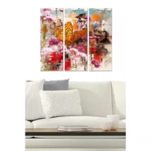 MDF216869716 Multicolor Decorative MDF Painting (3 Pieces)
