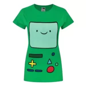 Adventure Time Womens/Ladies BMO T-Shirt (L) (Green)