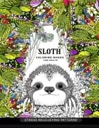 sloth coloring book for adults