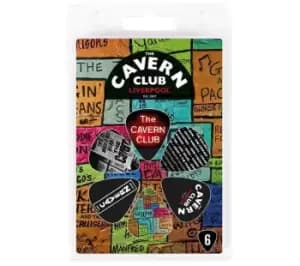 THE CAVERN CLUB CVP64 Wall Guitar Pics - Set of 6, Patterned