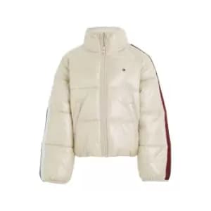 Tommy Hilfiger Global Stripe Puffer - Beige