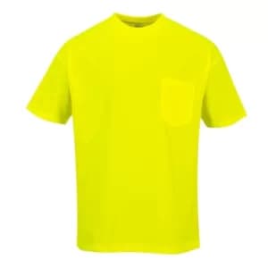 Portwest Day Vis Pocket T Shirt Yellow 3XL
