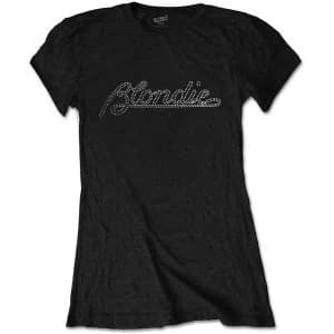 Blondie - Logo Womens Large T-Shirt - Black