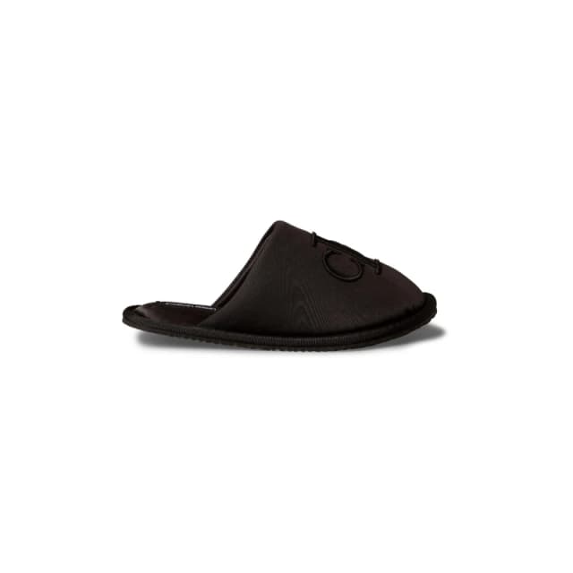 Calvin Klein Womens Satin Mule Slippers Black female 4 (37)