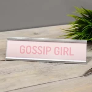 Gossip Girl Pink Desk Plaque