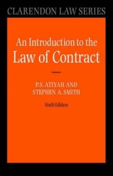 Atiyahs Introduction to the Law of Contract by Stephen A. Smith Book