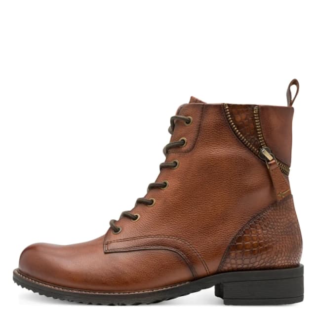 tamaris Lace-Up Ankle Boots Cognac Women 36 (3.5)