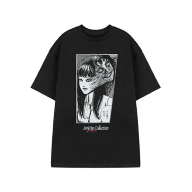 Junji-Ito Junji-Ito Short Sleeved T-Shirt in Black Size: Small Black S Unisex 5063203920389