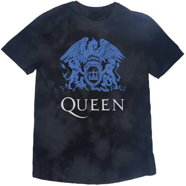 Queen Crest T-Shirt in Black Size: 11-12 Years Black Unisex 11-12 Years