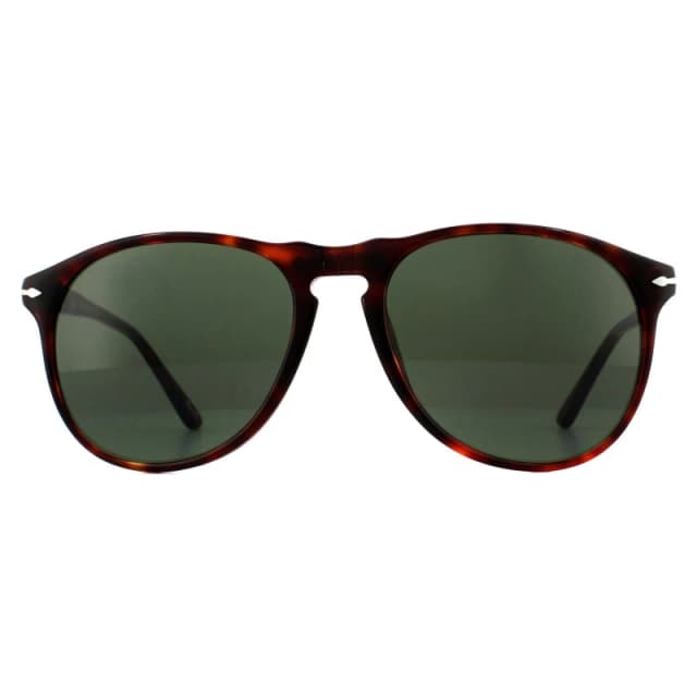 Persol Persol Men Round Havana Grey Sunglasses in Brown Brown One Size Male 8053672129410