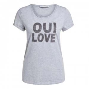 Oui Love T-Shirt - Grey 9283