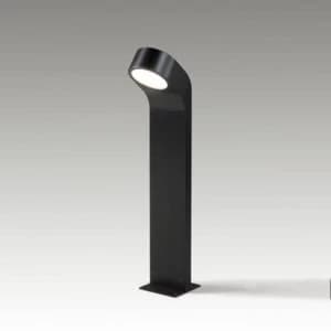 1 Light Outdoor Bollard Light Black IP65
