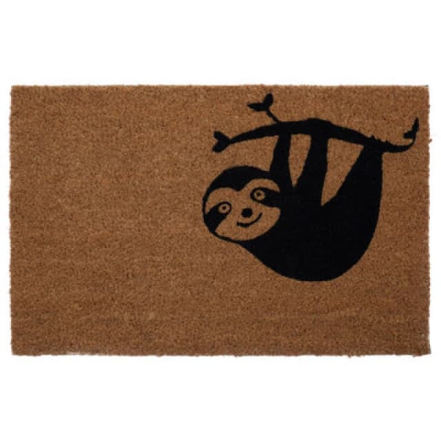 Premier Housewares Baby Sloth Doormat Brown