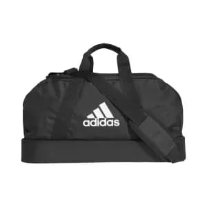 adidas Tiro Primegreen Bottom Compartment Duffel Bag Medium, Black/White, Men
