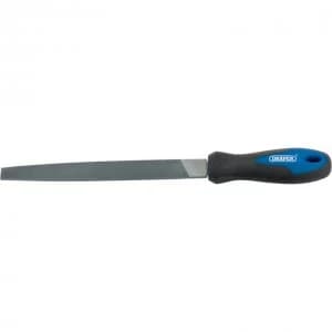 Draper Flat File and Handle 8" / 200mm Second (Medium) Pack of 1