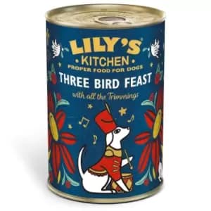 Lily's Kitchen Three Bird Feast Christmas Edition Dog Food 400g