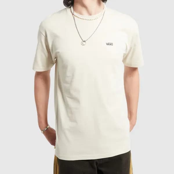 Vans left chest logo t-shirt in off-white Off-White Lrg