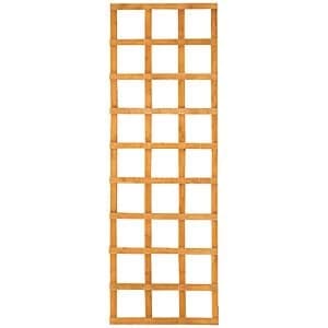 Forest Garden Fence Top Trellis Square Lattice - 1.83m X 600mm