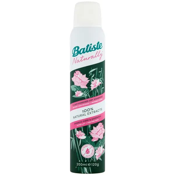 Batiste Naturally Bamboo Fibre & Gardenia Dry Shampoo 200ml