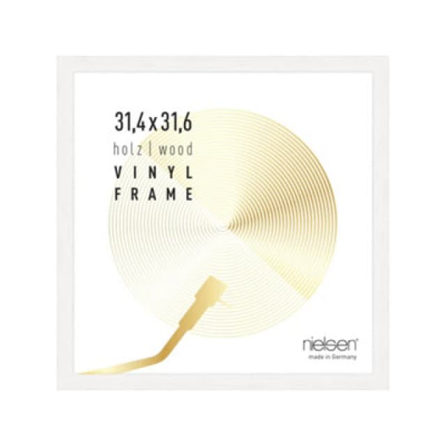 Nielsen Vinyl 12" LP Record Album Display Frame, Wood, 34x34cm White