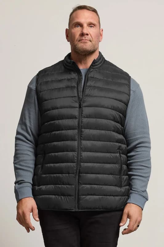 BadRhino BadRhino Men Padded Puffer Gilet in Black Size: 2X-large Black XXL Male 5059738221749