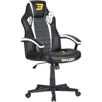 BraZen Salute PC Gaming Chair - White