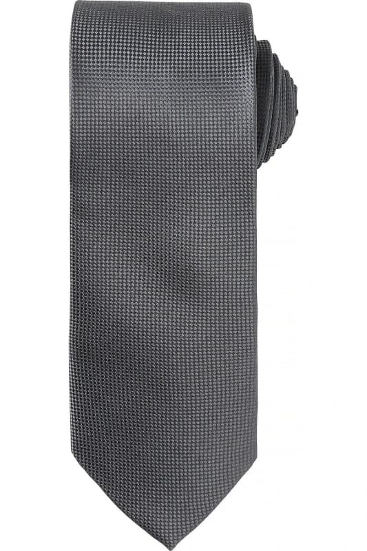 Premier Premier Men Micro Waffle Formal Work Tie Pack of 2 in Dark Grey Dark Grey One Size Male 5059269154158